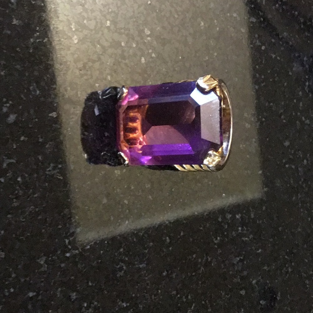 Faux amethyst ring size 5